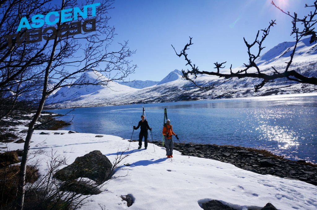 Walking back from one of our finest runs close to the Lodge. Photo: Jimmy Halvardsson